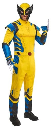 Rubies 1001390M Deadpool Wolverine Adult Fancy Dress, Men, Multicoloured, M