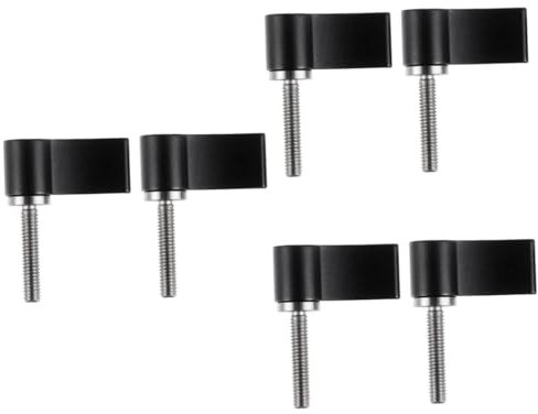 CANIGHT 6 Stk L-förmige Schraube Rändelschrauben Mit Flügelknopf Einstellbare Schraube Verriegelung Knöpfe Rändelschraube Klemmschraube Knopf Einstellschraube Drehknopf Aluminiumlegierung