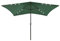 Xichuzi Sombrilla con LED, Parasol Terraza, Sombrilla Terraza Exterior, Sombrilla Playa, Parasol Exterior, Sombrilla De Jardín, y Poste de Acero Verde 2x3 m