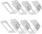 IMIKEYA 3 Paare Deckelhalter Schneidebretthalter Veranstalter Wandhalterung schneidbretthalter kitchen utensil holder Küchenwaren Abdeckgitter für Küchenpfannen Rostfreier Stahl Silver