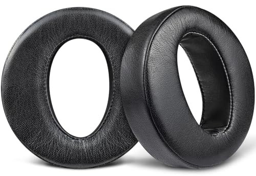 SOULWIT Cuscinetti Auricolari di Ricambio per Sony MDR-Z1R (MDRZ1R) WW2 Signature Hi-Res Headphones, Padiglioni Cuffie con Pelle Proteica Morbida - Nero