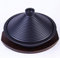 Cocottes avec couvercles Grand tajine de Cuisson, 28 cm Tajine avec Base en Fonte émaillée et Couvercle Conique