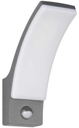 Reality Leuchten LED Außen Wandleuchte Beja R23359142, Aluminium Druckguss, Acryl weiß, inkl. 12.5 Watt LED, Bewegungssensor