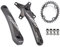 Juego de bielas para bicicleta de montaña de 104 BCD, 32/34/36/38 dientes, 170 mm y 175 mm, con orificio de diamante y plato ovalado de dientes anchos y estrechos, apto para 10-11 velocidades, color n