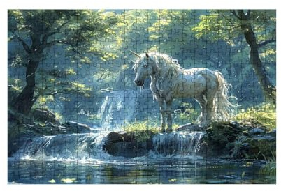 Puzzle 1500 Teile, Einhorn Puzzle 1500 Teile Erwachsene Baum Holzpuzzle Erwachsene 60 x 90Cm, Klassische Puzzles für Geschicklichkeitsspiel Die Ganze Familie Zusammen für Wanddeko Geschenke LZPT-04169