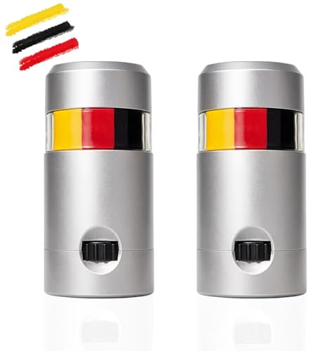 Pintacaras Bandera Alemania 2 Piezas, pintura facial negra roja amarilla para fans de fútbol, maquillaje para niños y adultos en eventos deportivos y fiestas