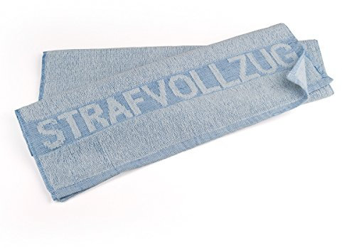 corpus delicti Santa Fu – Handtuch STRAFVOLLZUG – lustiges Geschenk für Juristen und Accessoire für das Gästebad (JH)