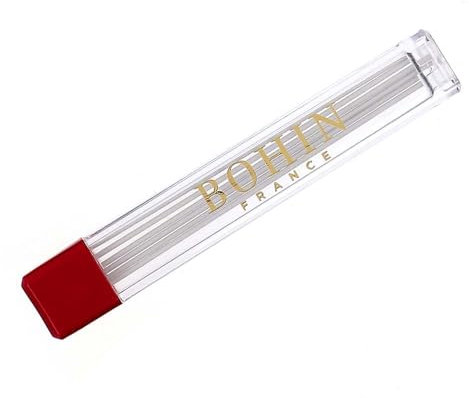 Bohin Crayon Craie Extra Fin de Rechange 6/Pkg-Blanc