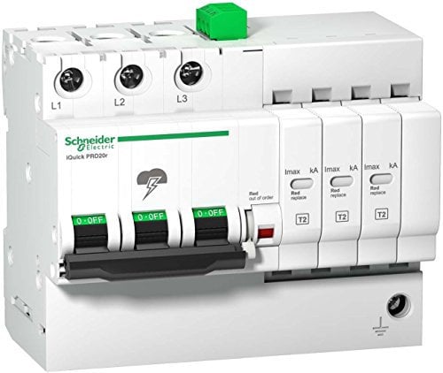 Schneider A9L16293 IQuick PRD40r Parafoudre 3P 350V avec Contact de télécommunication