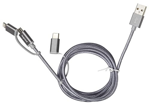 Legrand - Cordon USB Type-A vers micro USB ou USB C et Lightning
