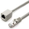 1aTTack.de 677613 CAT7 Adattatore di estensione Cat.7-2 m - Cavo Ethernet Cavo di rete Lankabel 10 Gb/s cavo grezzo con presa (RJ45) Cat6a 1 pezzo - grigio