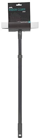 JVL Rubber Squeegee Sponge Window Cleaner with Extendable Pole 20-041GY