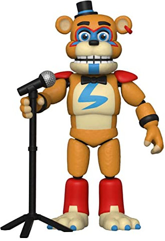 Funko Action Figure: Five Nights at Freddy's (FNAF) PizzaPlex-Glamrock Freddy Fazbear - FNAF Pizza Simulator - Sammlerstück - Geschenkidee - Offizielle Handelswaren - Für Jungen & Mädchen
