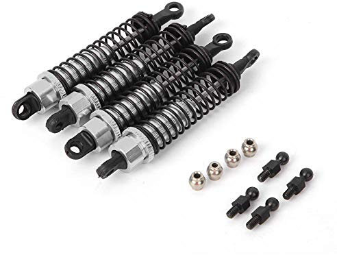 Vbest life RC Car Stoßdämpfer vorne und hinten, 80MM RC Car Stoßdämpfer vorne und hinten Zubehör für RGT 136100 1/10(Silber)