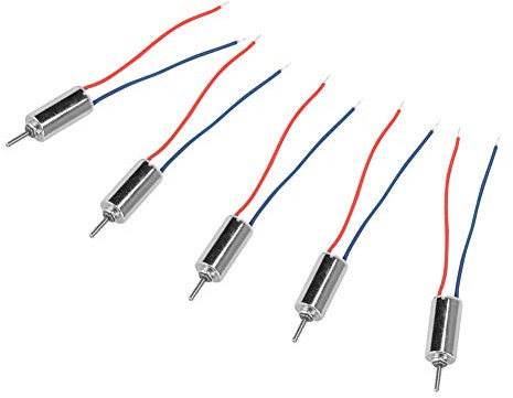 Samfoxy Mini Moteur sans Noyau,5pcs Micro moteur electrique KPD-0408, DC 4.5V/0.12 A/0.12 W/ 32250 tr/min,pour Modèle de Jouet, Modèle d'Avion, Jouets Électroniques