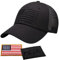 Antourage Amerikanische Flagge, unkonstruierter Hut für Damen und Herren, Twill-Mesh, Snapback, Baseballkappe mit USA-Flagge, (13) Schwarz Classic Mesh Snapback, Einheitsgröße
