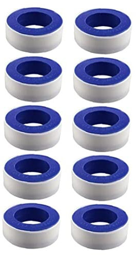 Fopytu 10 Stcs Teflon -Klebeband Für Klebeband, PTFE -versiegelungsband, Dichtungsband, Gewindedichtungsband Für Duschkopf, Wasserrohr