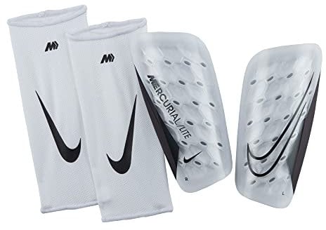 Nike DN3611-100 NK Merc Lite - FA22 Shin Guards Unisex Adult White/White/Black Tamaño M