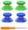 eXtremeRate Joystick pour Xbox Series X/S, 4pcs Joystick de Remplacement pour Xbox One Standard/X/S/Elite Manette, Vert&Bleu