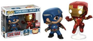 Captain America & Iron Man - 2 Pack - Funko Pop! - Civil War - Marvel - MCC Exclusive