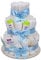 MilaBoo® 3-stöckige Windeltorte Junge mit Premiumprodukten I Geschenk zur Geburt (3-stöckig blau)