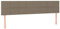 vidaXL 2X Kopfteil Polsterkopfteil Betthaupt Bettkopfteil für Bett Bettrahmen Bettgestell Schlafzimmer Bettzubehör Taupe 80x5x78/88cm Stoff