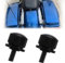 2PCS Bulloni per Sellino di Harley Davidson, Vite Sella Moto, Filettatura 1/4 20 in Alluminio Cromato, colore nero