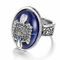 Clataly Vampir Tagebücher Ring Retro Tagebücher Tageslicht Gehen Signet Ring Damon Punk Ring Schmuck für Frauen und Männer