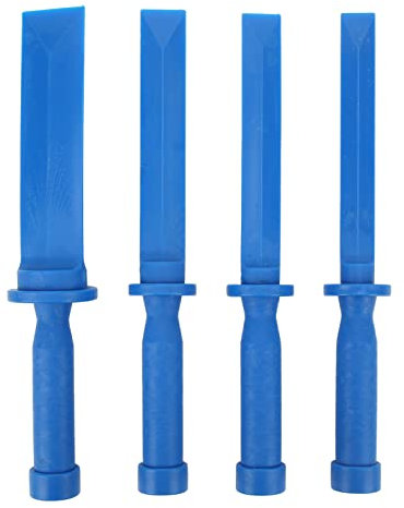 Tissting 4 Stück Kunststoff Schaber Set 19mm 22mm 25mm 38mm Rasierklingen Schaber Meißelschaber Klebegewicht Entferner Werkzeug für Klebeelementen Aufkleber Etiket