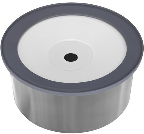 Belle Vous Gamelle Anti Eclaboussure pour Chien - Grand Bol pour Eau en Acier Inoxydable de 2L pour Chiens et Chats - Gamelle Anti Renversement - Bol INOX Antidérapant et Étanche