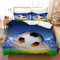 LXTOPN 3D Fußball Bettwäsche 135x200cm, Kinder Bettwäsche Set Fußball für Kinder Jungen Teenager Sport Bettbezug Set für Einzelbett