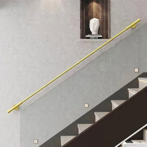 Handlauf Schmiedeeisen Industrial Handläufe für Treppen Treppengeländer für Innen Geländer Außen Sicherheitstreppengeländer,Komplettset für Treppenhaus,Garten (110cm)