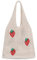 Etercycle Strandtasche Damen Häkeltasche für den Sommer, Umhängetasche Netz-Stricktasche für Reisen Einkaufen und Alltag (Erdbeere)
