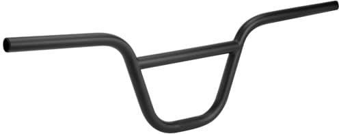 BICYCGEAR 22.2 BMX Bike Handlebar 670mm, 160mm High Rise Bicycle Handlebar 6° Backsweep 3° Upsweep Steel Riser Handle Bars for E Bike, Fixie Gear, Motorcycle, Cruiser, MTB Mountain Bike, 7/8 inch