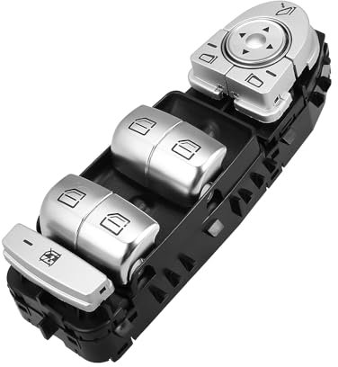 LNCZX Coche Interruptores de Botón para Benz GLC 300 2059056811, Eléctrico Interruptor Mando Elevalunas Pulsador Ventana Botonera Interruptor Piezas Relés