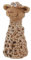 itsisa Zaunhocker Schaf braun H: 17,2 cm aus Keramik - Zaun Deko Garten Schafe, Tierfigur Pfostenhocker, Zaunfigur, Gartendeko, Zaunstecker