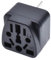Adaptador De Alimentación - Convertidor De Potencia De 3 Pines Adaptador De Enchufe De Viaje, Convertidor De Enchufe De Adaptador De Pared Cargador De Viaje Mundial, Convertidor De Potencia Unido
