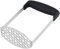 Heavy Duty Potato Masher，Smooth Potato Masher Stainless Steel Baby Food Fruit Vegetable Masher，for Mashed Potatoes, Jam, Vegetables and Fruits（Black）