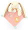 Doudou et Compagnie - LAPIN CIBOULETTE - Doudou Lapin Hochet Rose - Pour Enfants dès la Naissance - 21 cm - Avec Boîte Cadeau pour Offrir - Idée Cadeau Pour Filles et Garçons - DC4206