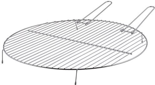 degawo Grillrost für Feuerschale Ø 52 cm aus Karbonstahl, klappbare Griffe, BBQ ideal