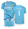 Real Madrid 1 Courtois 2024/2025 Set aus Trikot und Torwarthose – offizielle Replik mit Lizenz – Kinder (6 Jahre), blau, 6 Jahre