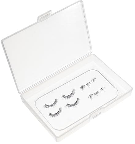 NICENEEDED Portable Eyelash Cases, Eyelash Storage Box False Eyelashes Packaging Boxes, Fake Eyelash Storage Container Glitter Eyelash Makeup Cosmetic Tool Fake Eyelash Travel Containers
