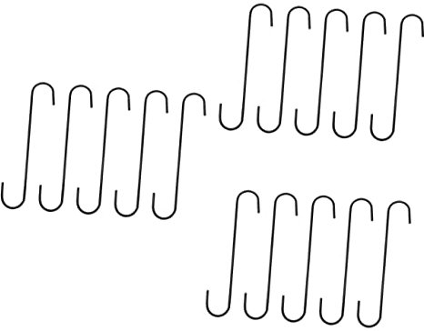 Yardwe 3 Sätze Gartenhaken Kleiderbügel Für Blumentöpfe Pflanzenständer Vogelfutterhaken Außen Futterspender Blumentopf Im Freien S Haken Hängende Fleischhaken Metall Black 5 Stück * 3