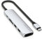 SATECHI Hub USB C 6 en 1 Slim Plus, Adaptateur Multiport avec HDMI 4K, Charge PD 100W, 2 Ports USB-A, Lecteurs de Cartes MicroSD/SD, pour MacBook, Windows et Appareils USB-C – Argent