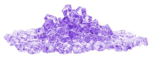 CONGARTENO Cubetti di Ghiaccio Acrilico Viola Pietre Decorativi per Feste Oggetti di Scena Fotografia Riempitivo per Vasi Decorazioni Casa