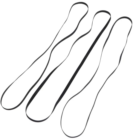 TEHAUX 3PCS Turntable Drive Belt Replacement for Recorders and Cassette Tape Machines Multifunctional Rubber Belt Low Noise Stable Transmission for Vinyl Record Players