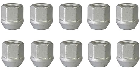 TRACER 10x Offene Radmutter M12x1.5 Kegelbund 60° 22mm | Schlüsselweite 17mm kompatibel mit Buick Encore WY Encore AWD WY