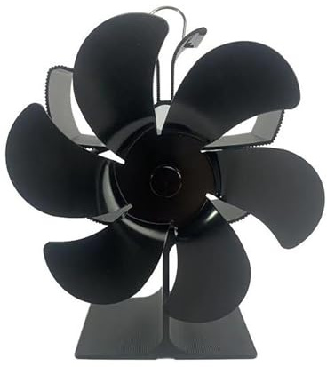 Log Wood for Friendly Fan Heat Stove Wood 5 Fan Burner Powered Fireplace Kitchen，Dining & Bar Softener Pods (Black (1 x Replacement Fan, included other accessories), One Size)