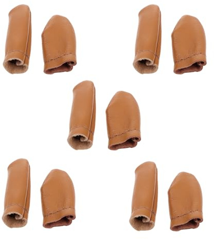 FELTECHELECTR Fingerschutz aus PU Leder 10 Stück für Filzen und Handquilten