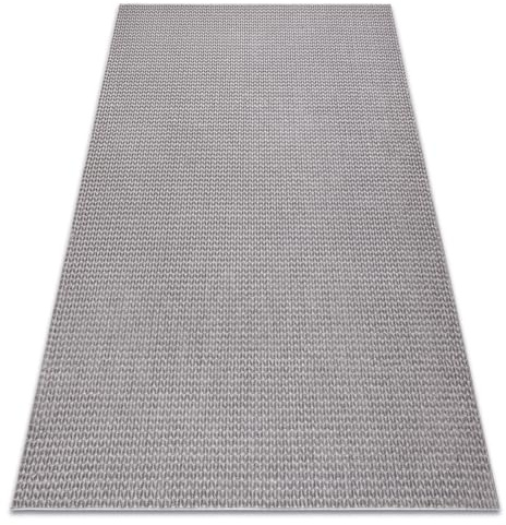 rugsx Teppich Aura E9787 grau - Moderner Strukturteppich mit Fischgrät Muster 180x270 cm